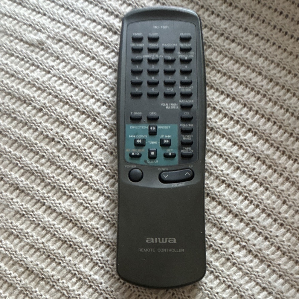 Aiwa RC‑T501 (RC‑T501) Wireless Remote Control For Aiwa, Black